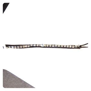 Leather band with crystals